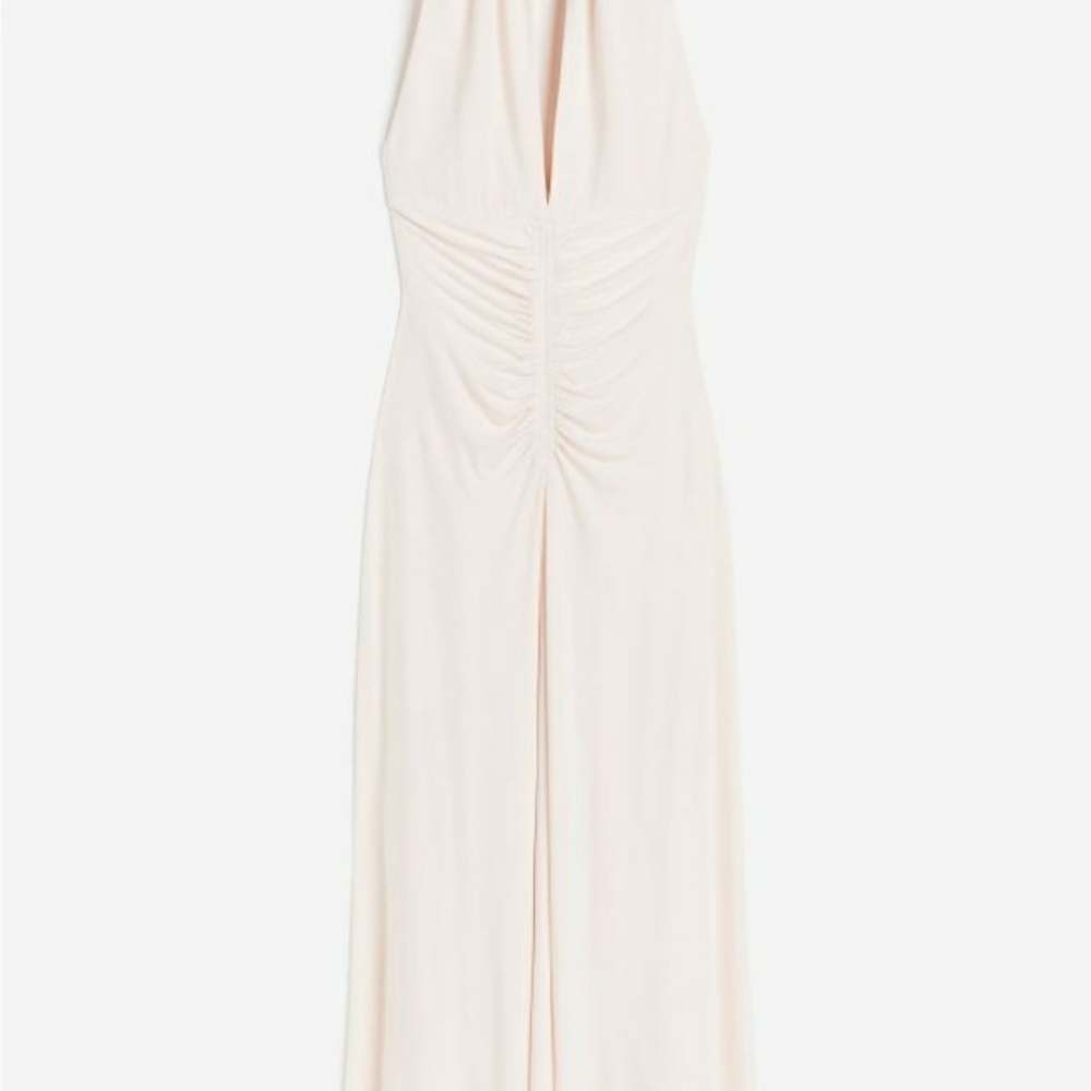 NWT Pink Draped Jersey Dress in M